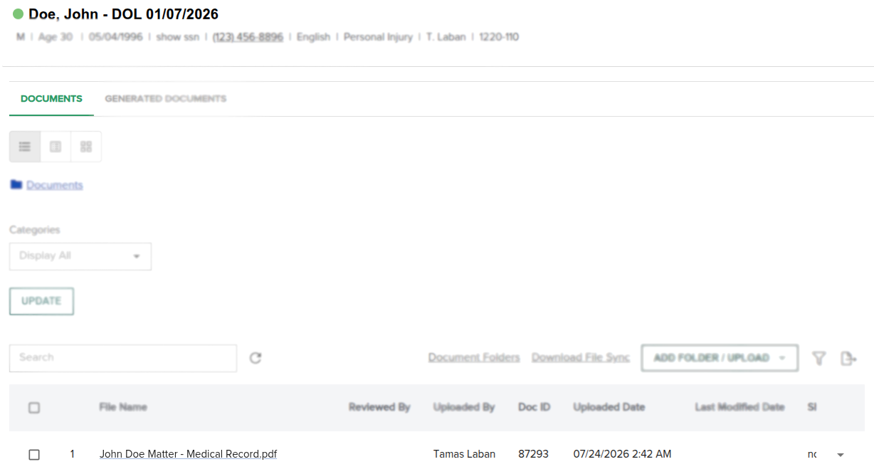 8am CasePeer Record Upload